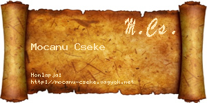 Mocanu Cseke névjegykártya